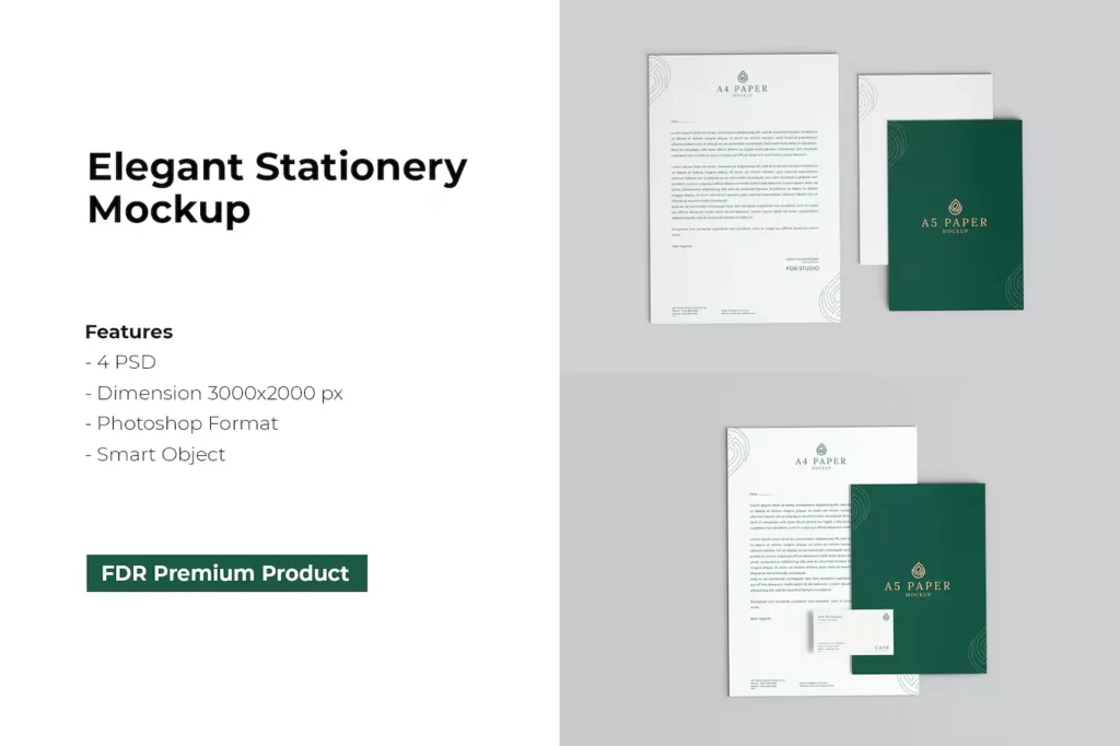 25 Best Professional Stationery Mockup Templates for Photoshop