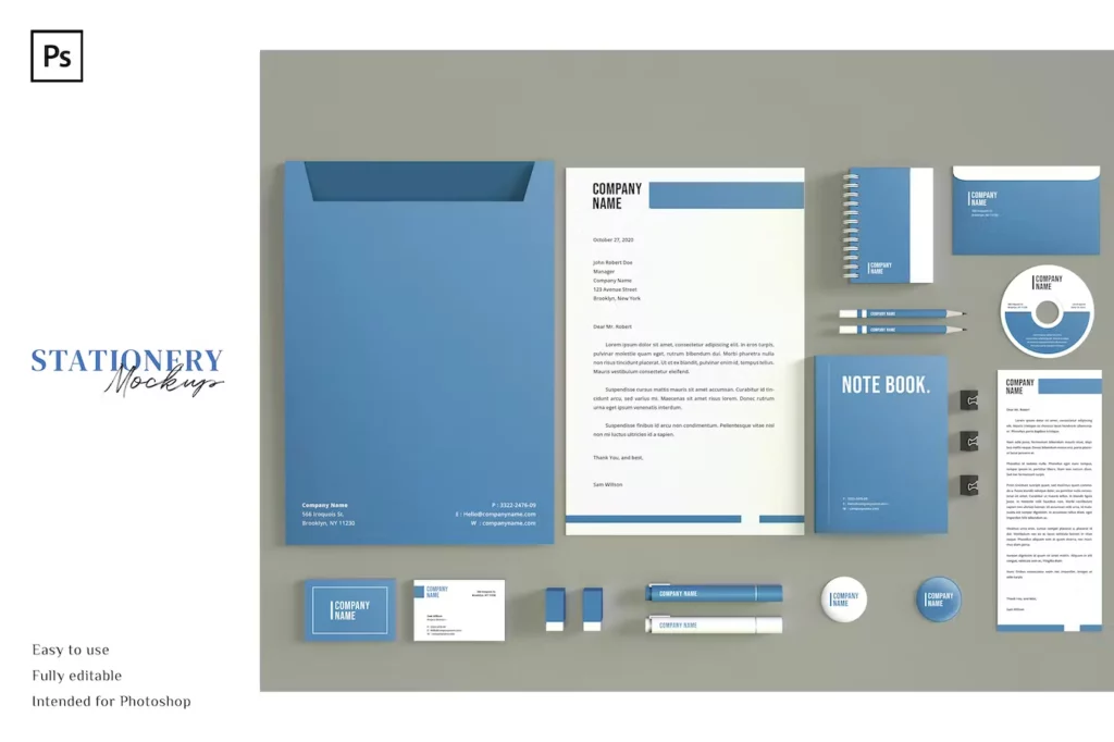 25 Best Professional Stationery Mockup Templates for Photoshop