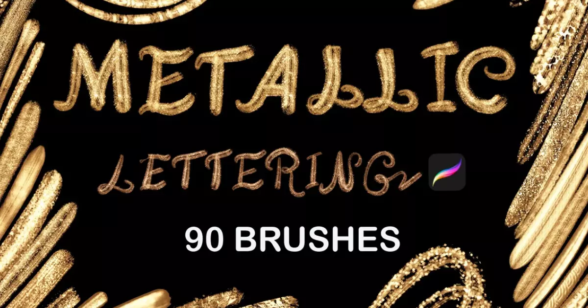 700+ Best Glitter Brushes for Procreate