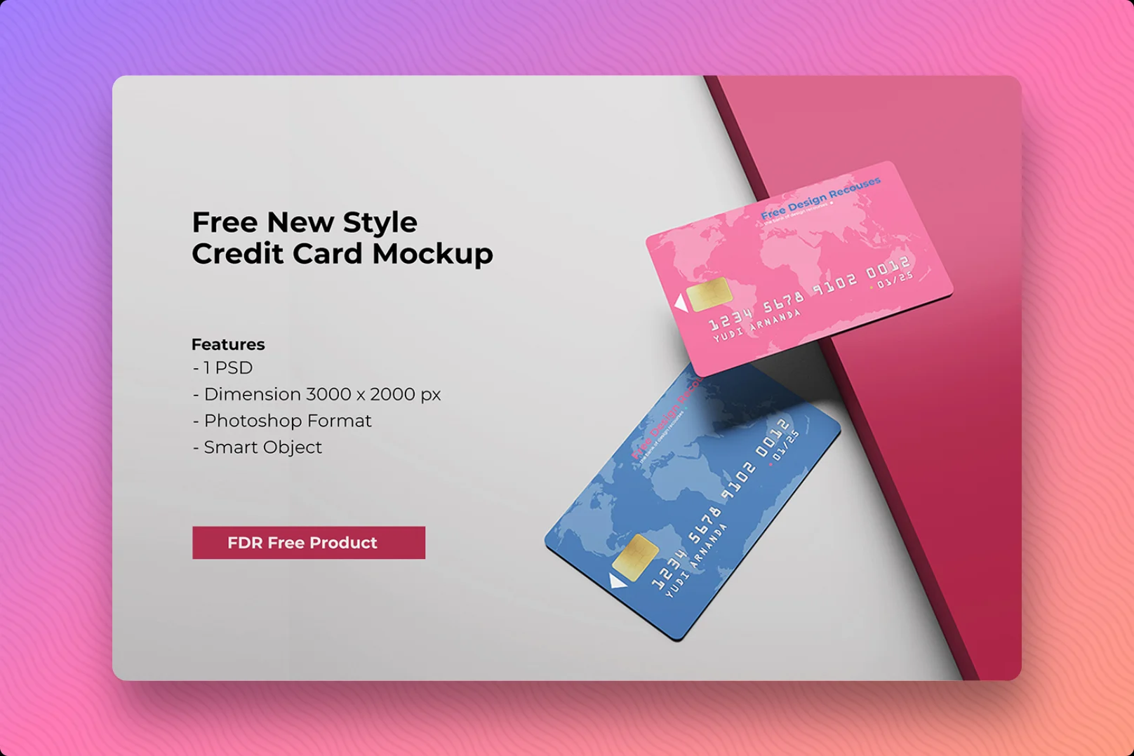New Style Credit Card Best Free Mockup