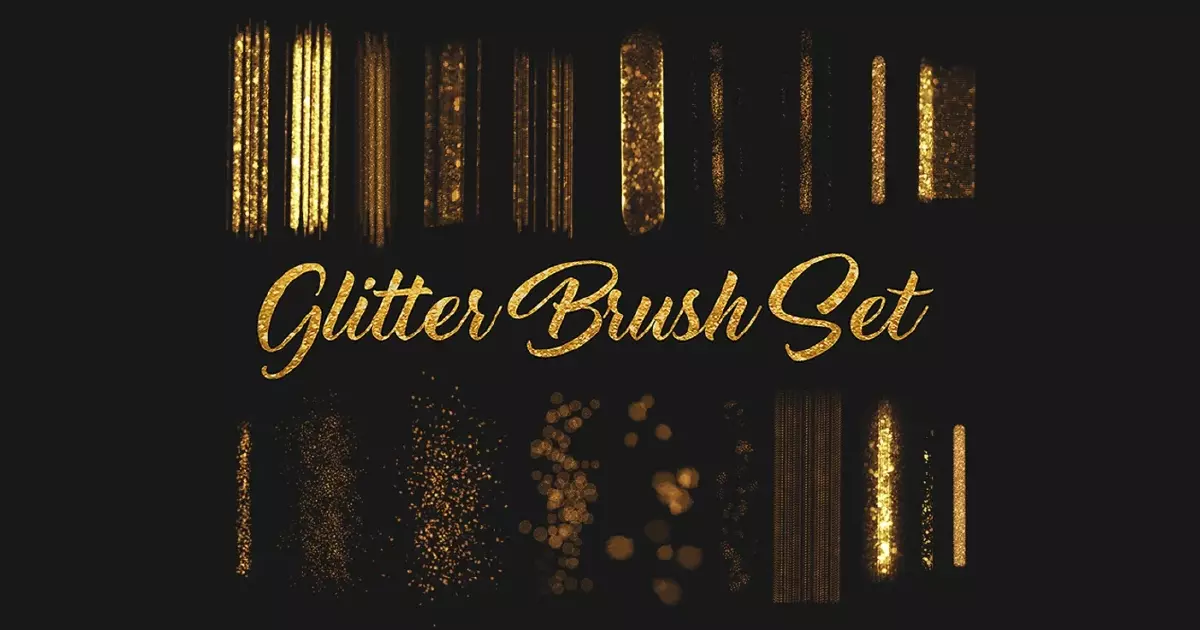 700+ Best Glitter Brushes for Procreate