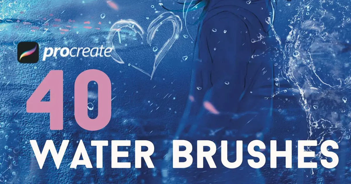 600+ New Water Brushes for Procreate - Free & Paid