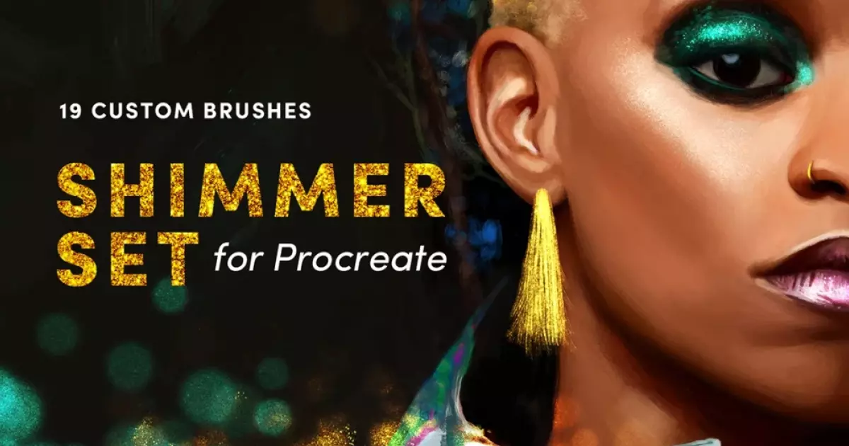 700+ Best Glitter Brushes for Procreate