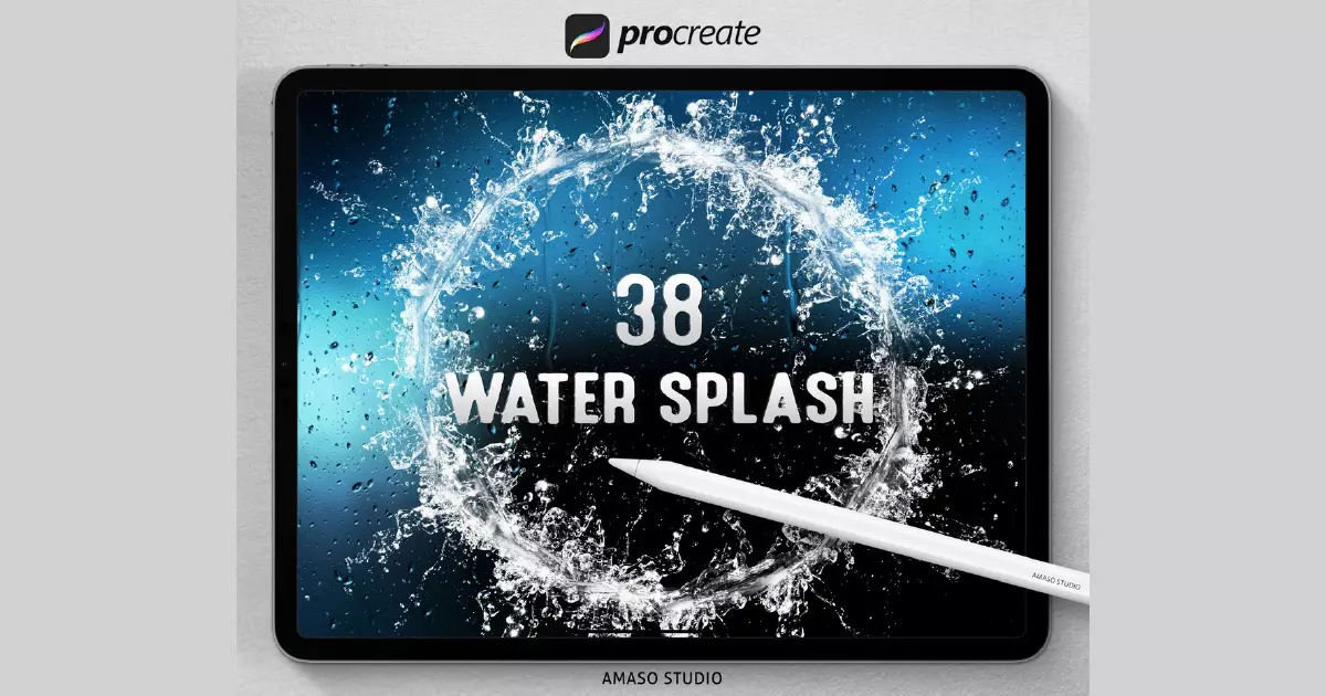 600+ New Water Brushes for Procreate - Free & Paid