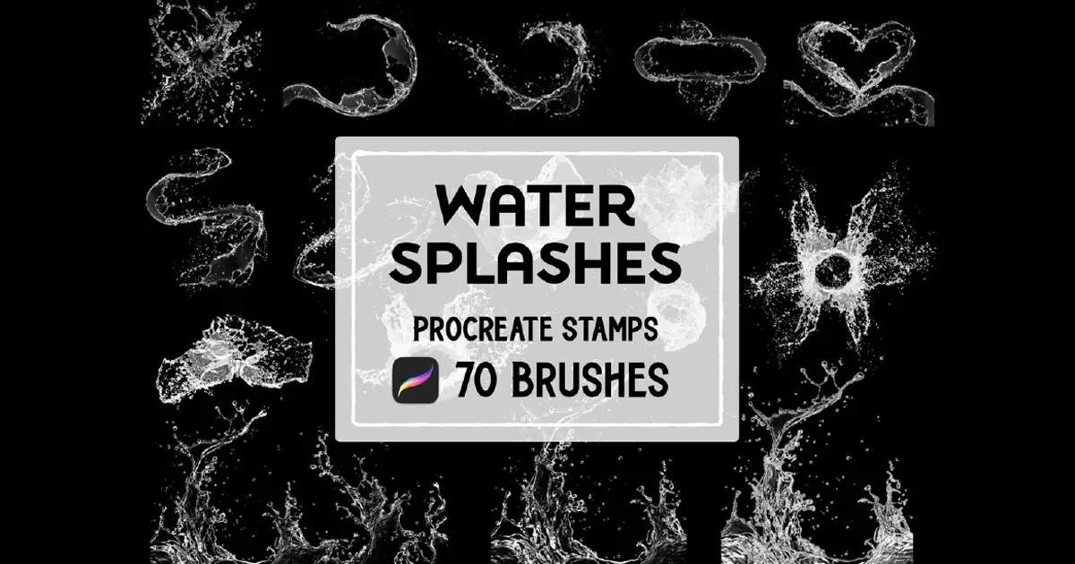 600+ New Water Brushes for Procreate - Free & Paid