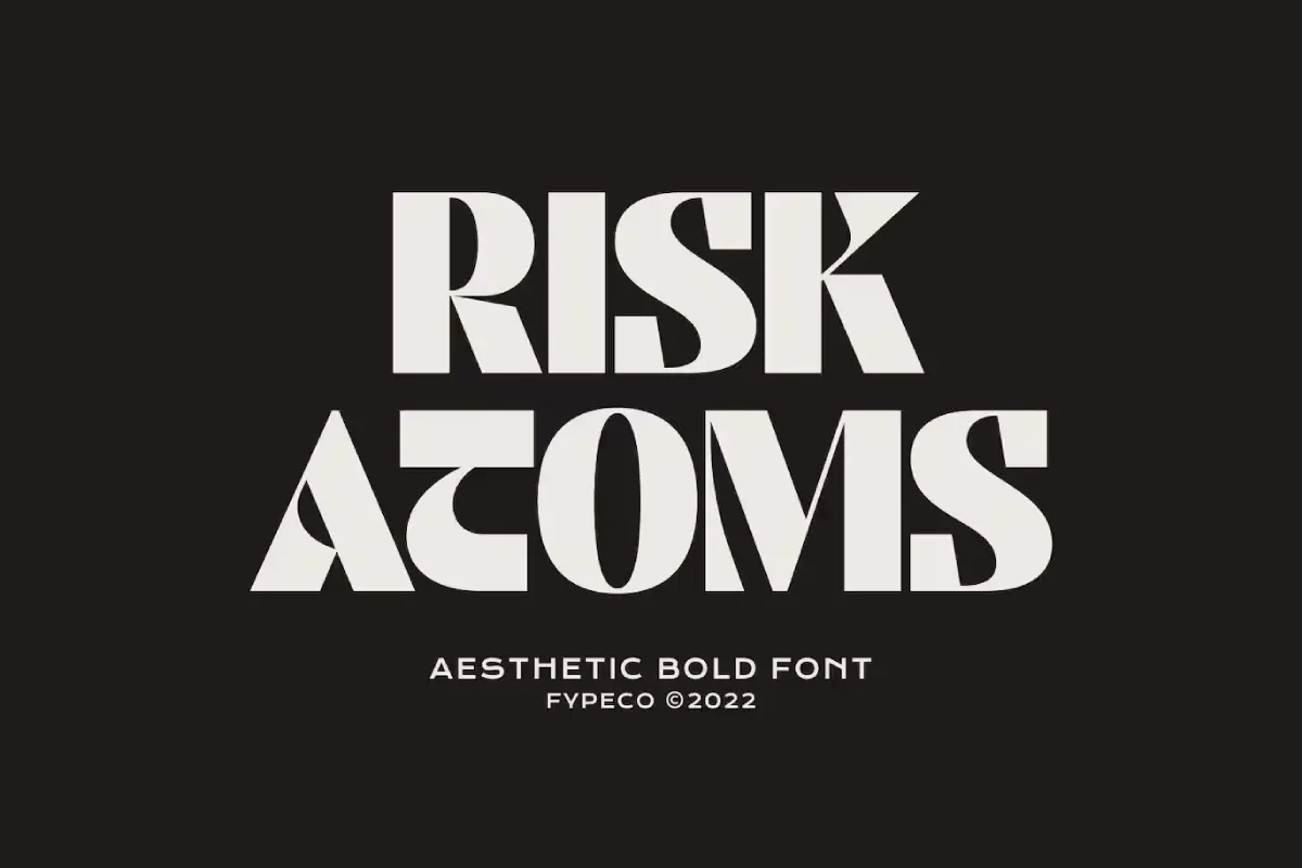 Risk Atoms - Aesthetic Bold Font
