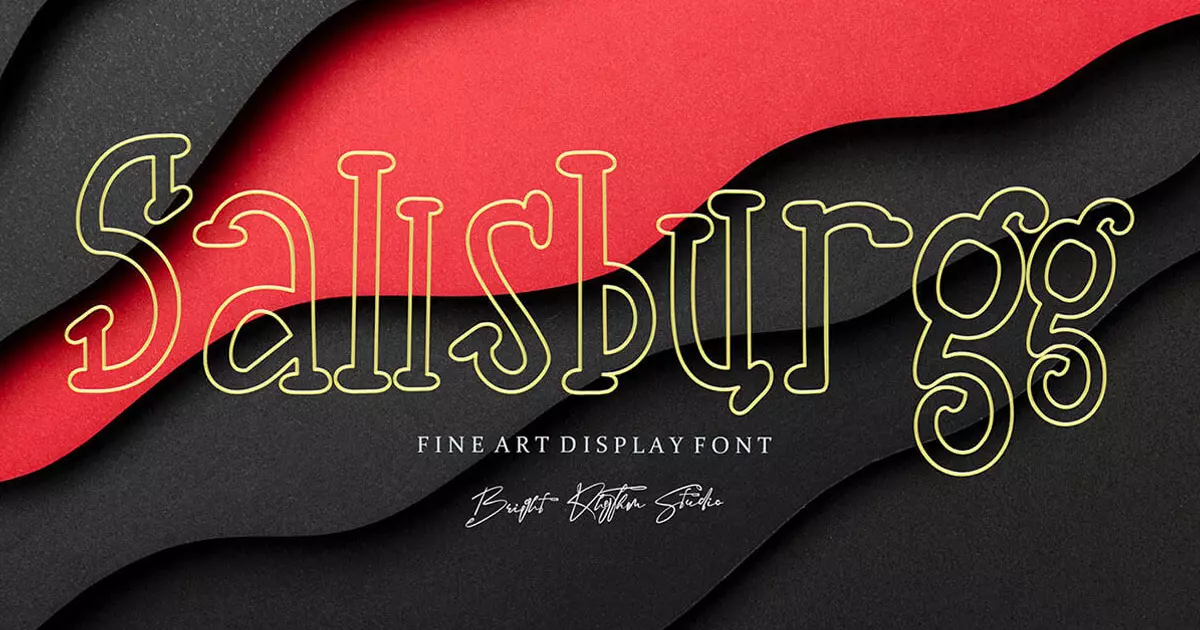 15+ Best Outline Fonts for Designers