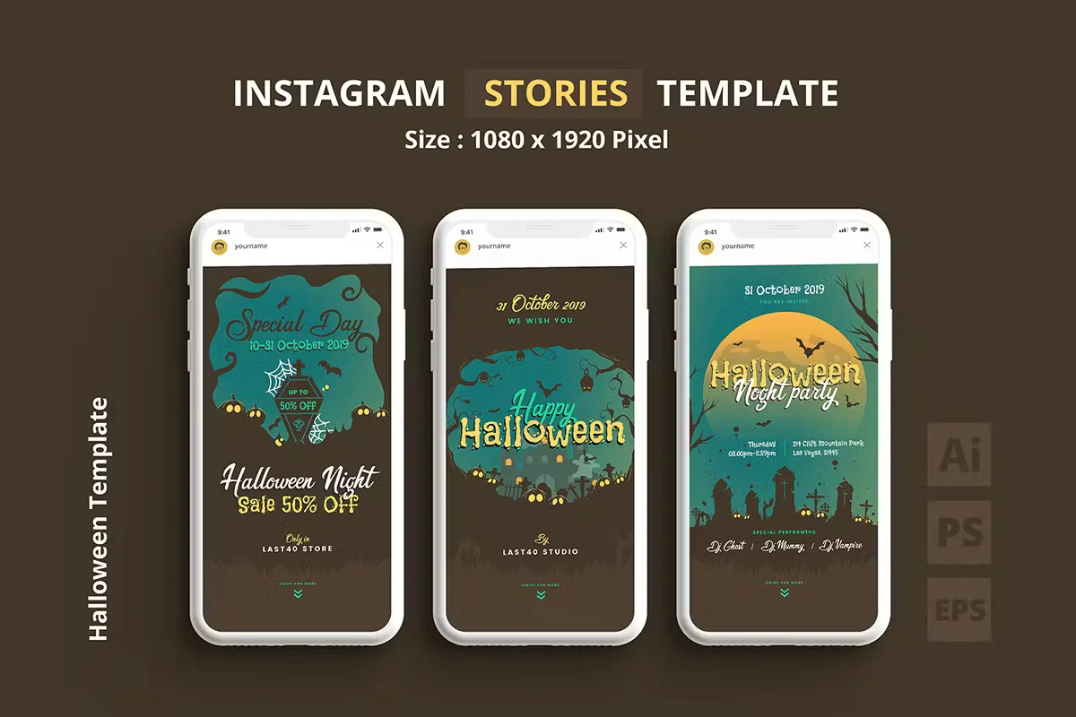 Halloween Instagram Stories Template