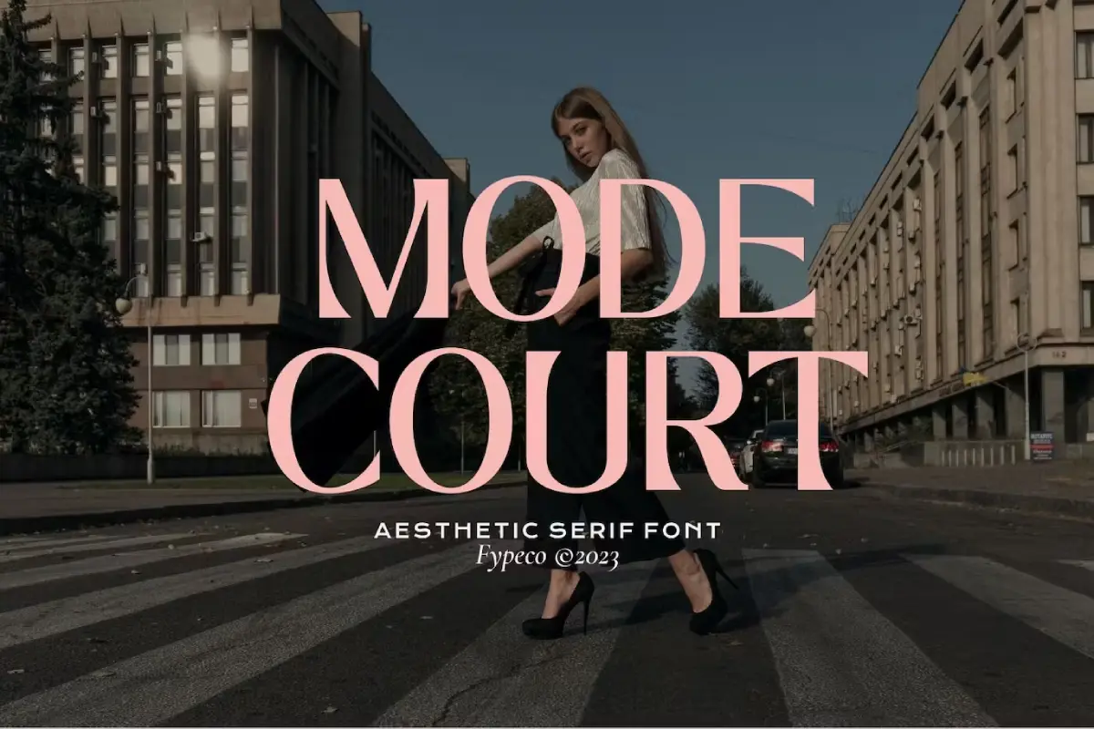 Mode Court - Aesthetic Font
