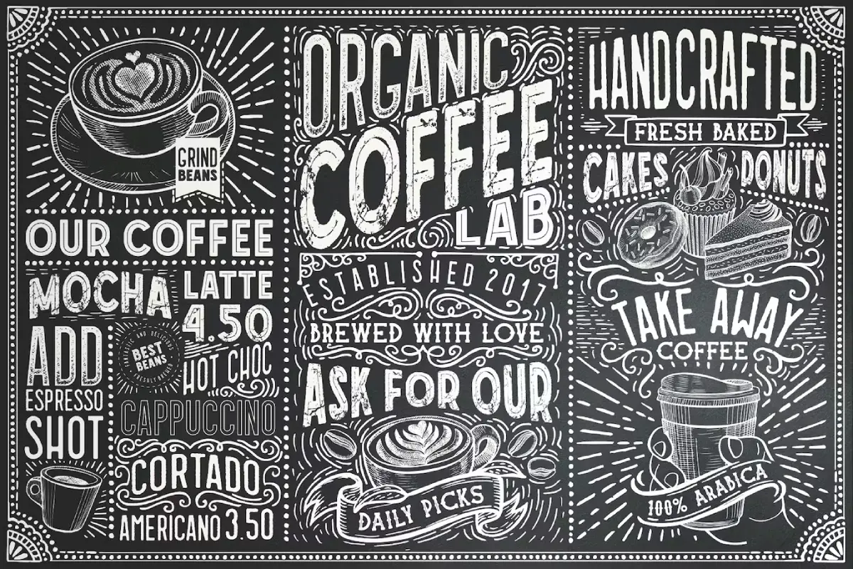 15 Fonts Coffee Lab Collection
