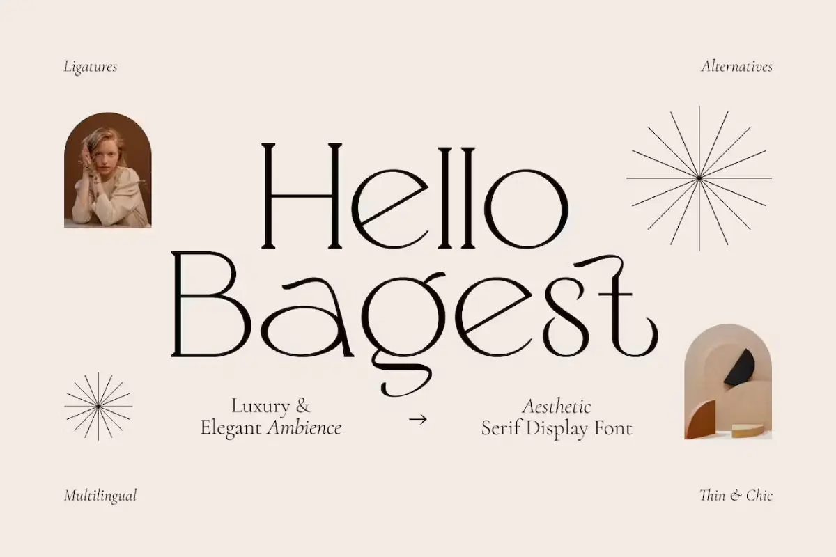 Hello Bagest - Aesthetic Font
