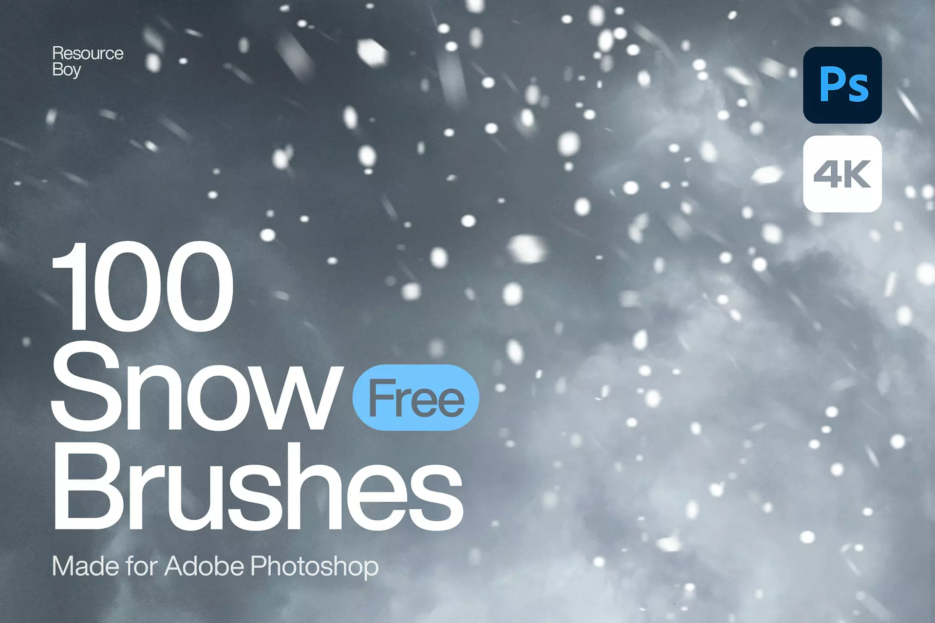 100 Free Snow Photoshop Brushes