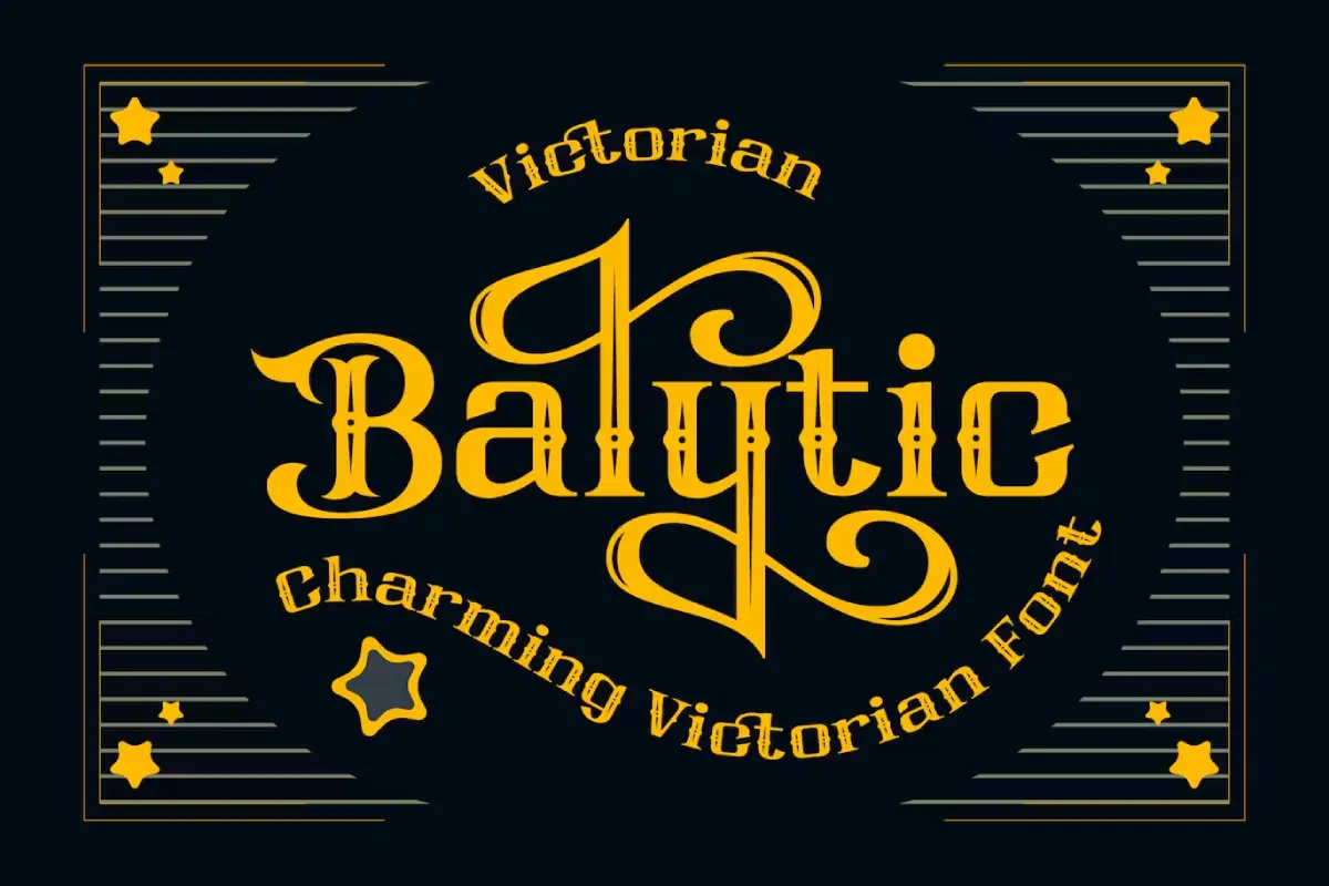 Balytic Charming Victorian Font
