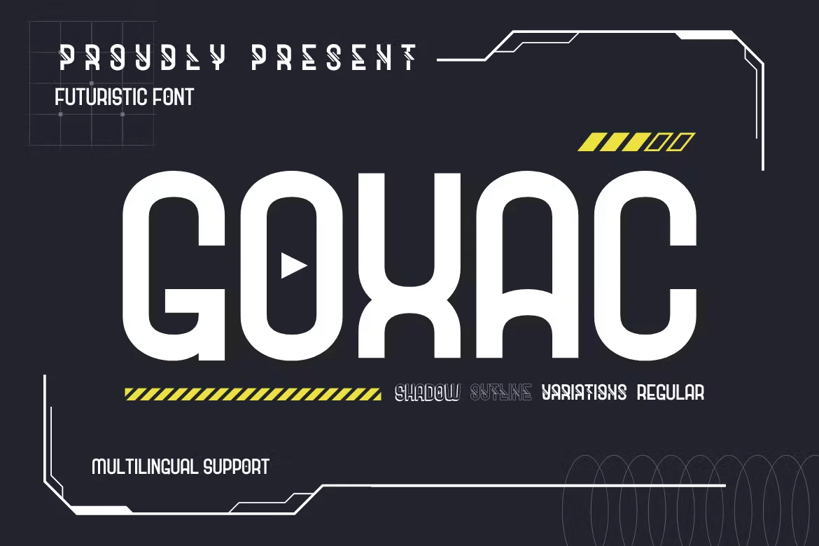 Goxac | Futuristic Font