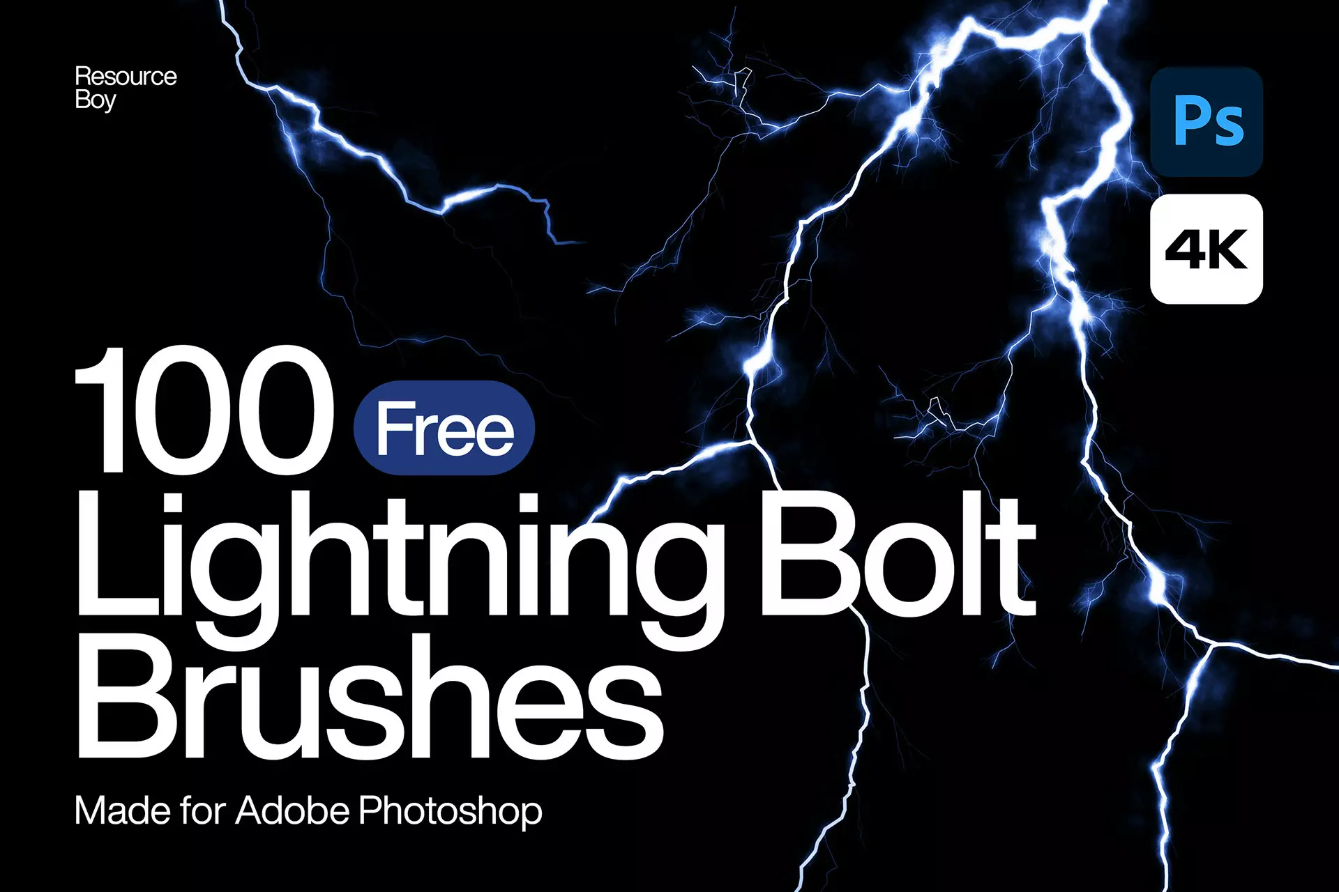 100 Free Lightning Bolt Photoshop Brushes