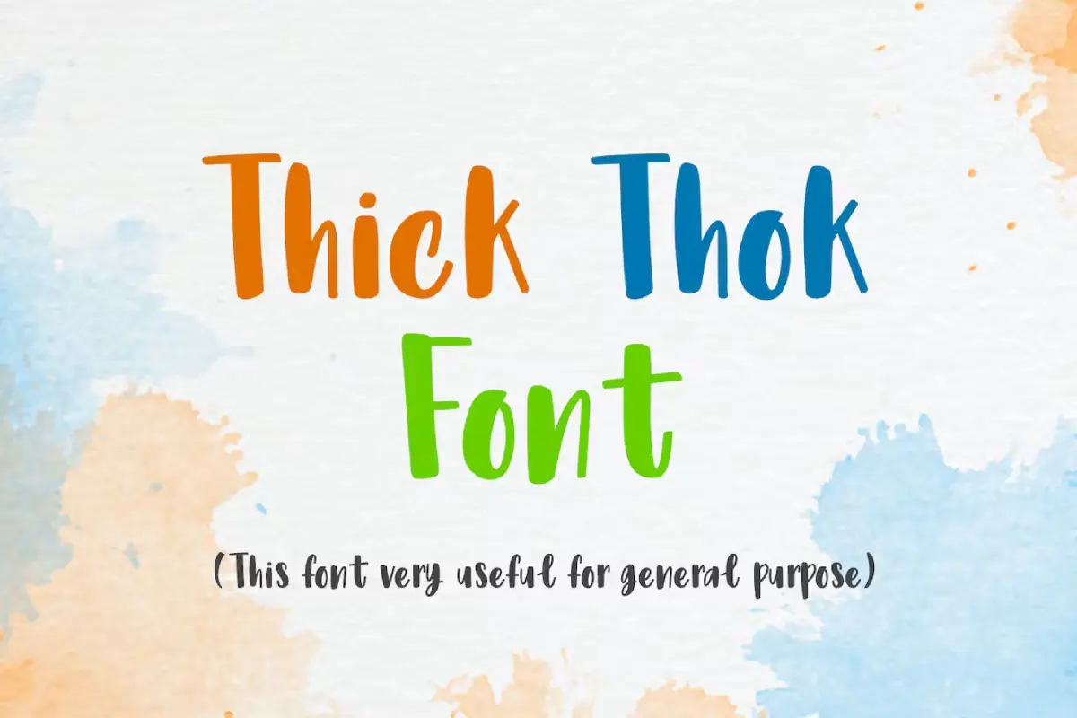 Thick Thok Font

