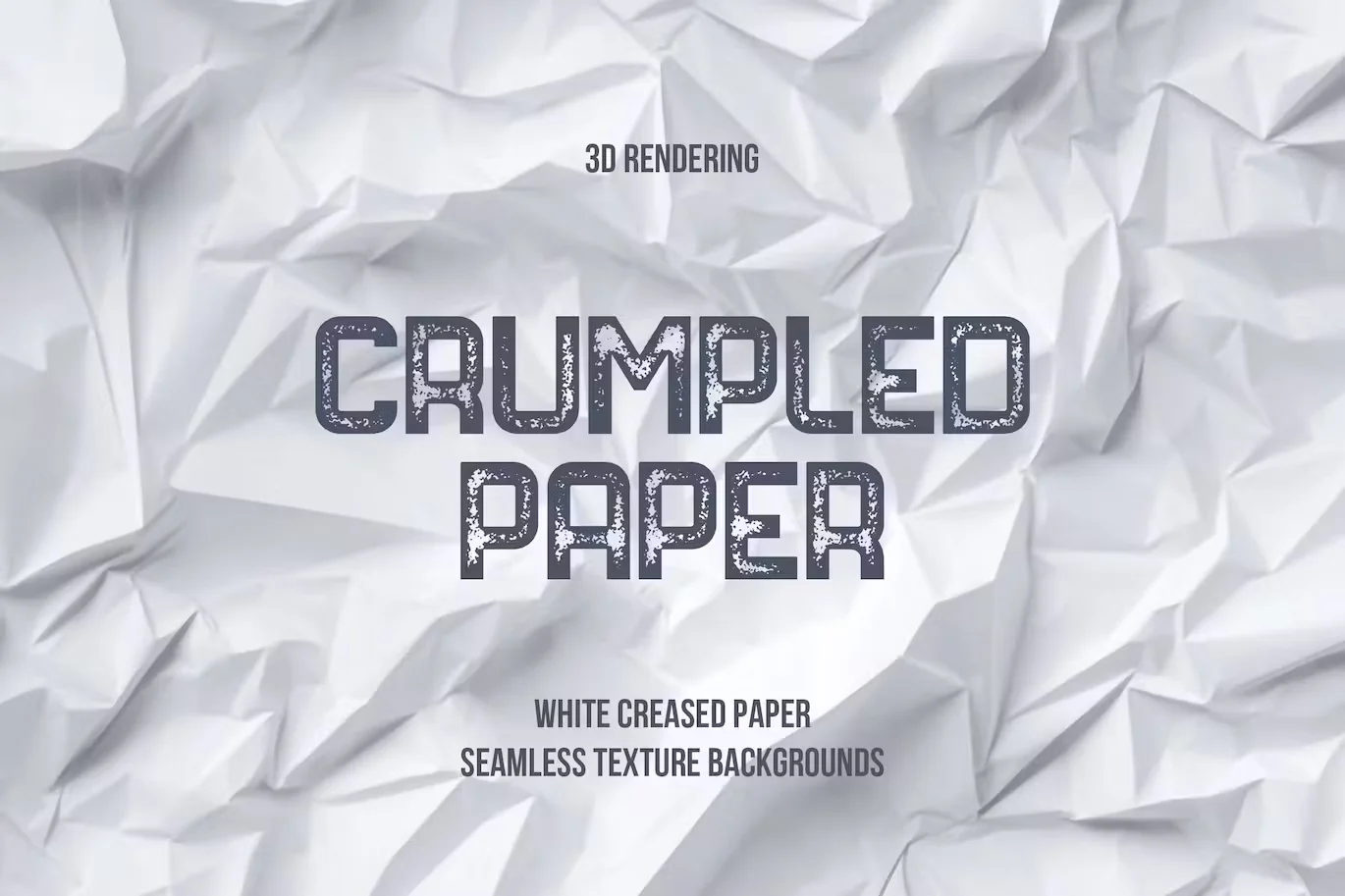 White Crumpled Paper Seamless Texture Backgrounds