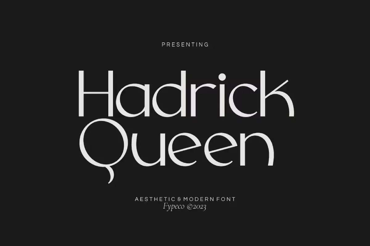 Hadrick Queen - Aesthetic Font
