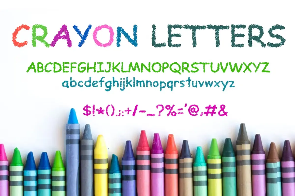 Crayon Letters Font
