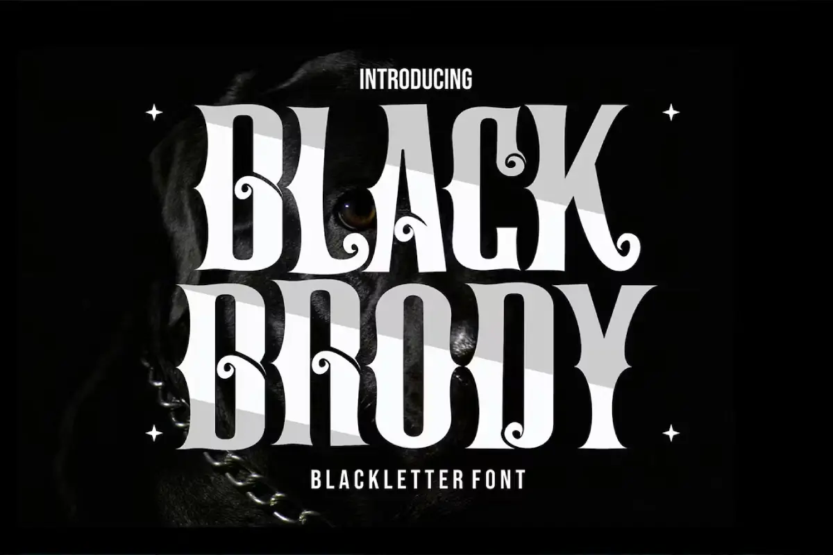 Black Brody - Aesthetic Blackletter Font
