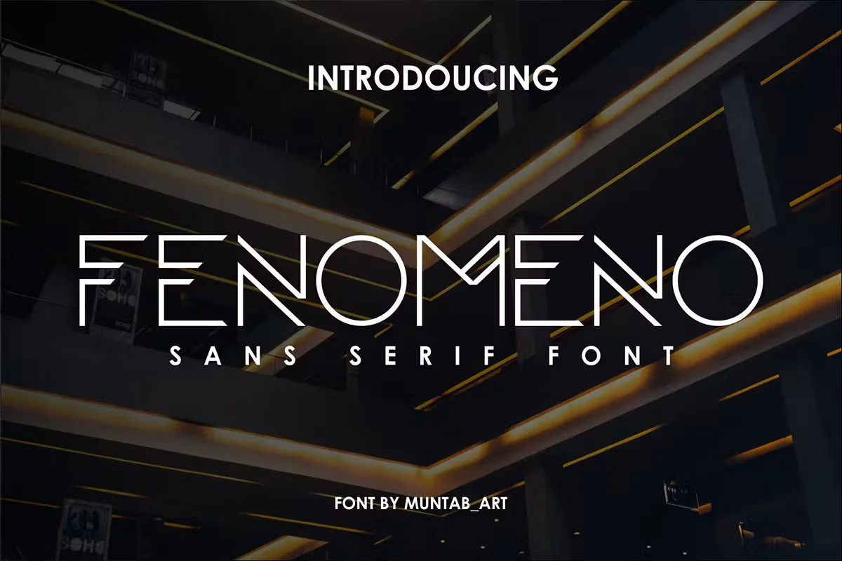 Fenomeno | Futuristic Font
