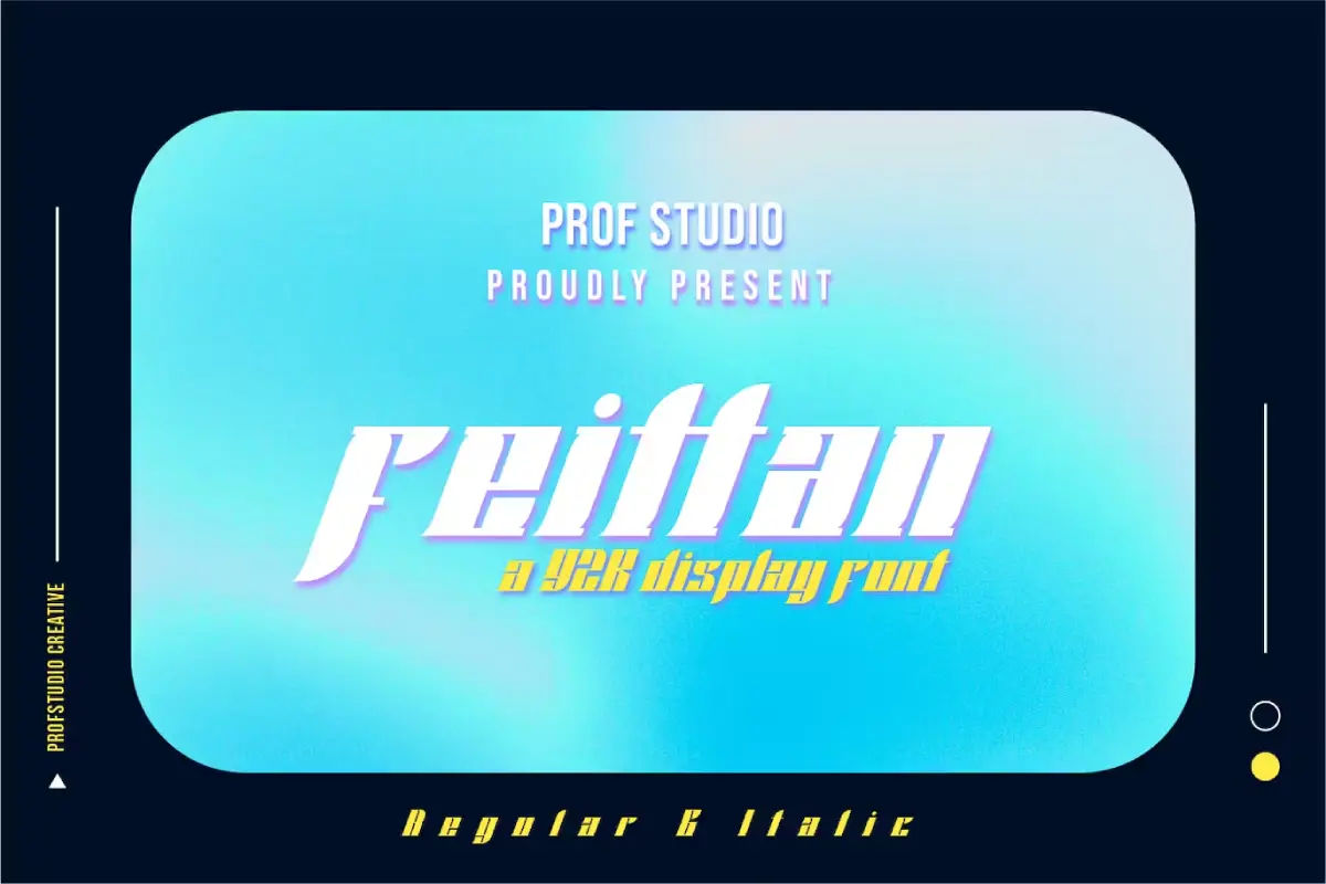 Feittan - Y2k Display Aesthetic Font
