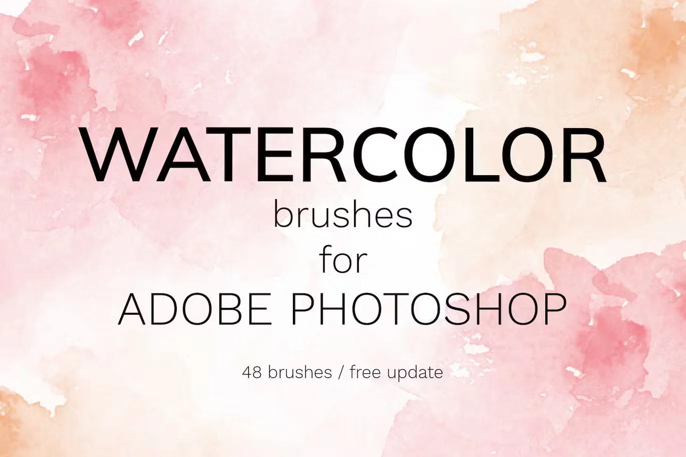 Watercolor Photoshop brush set