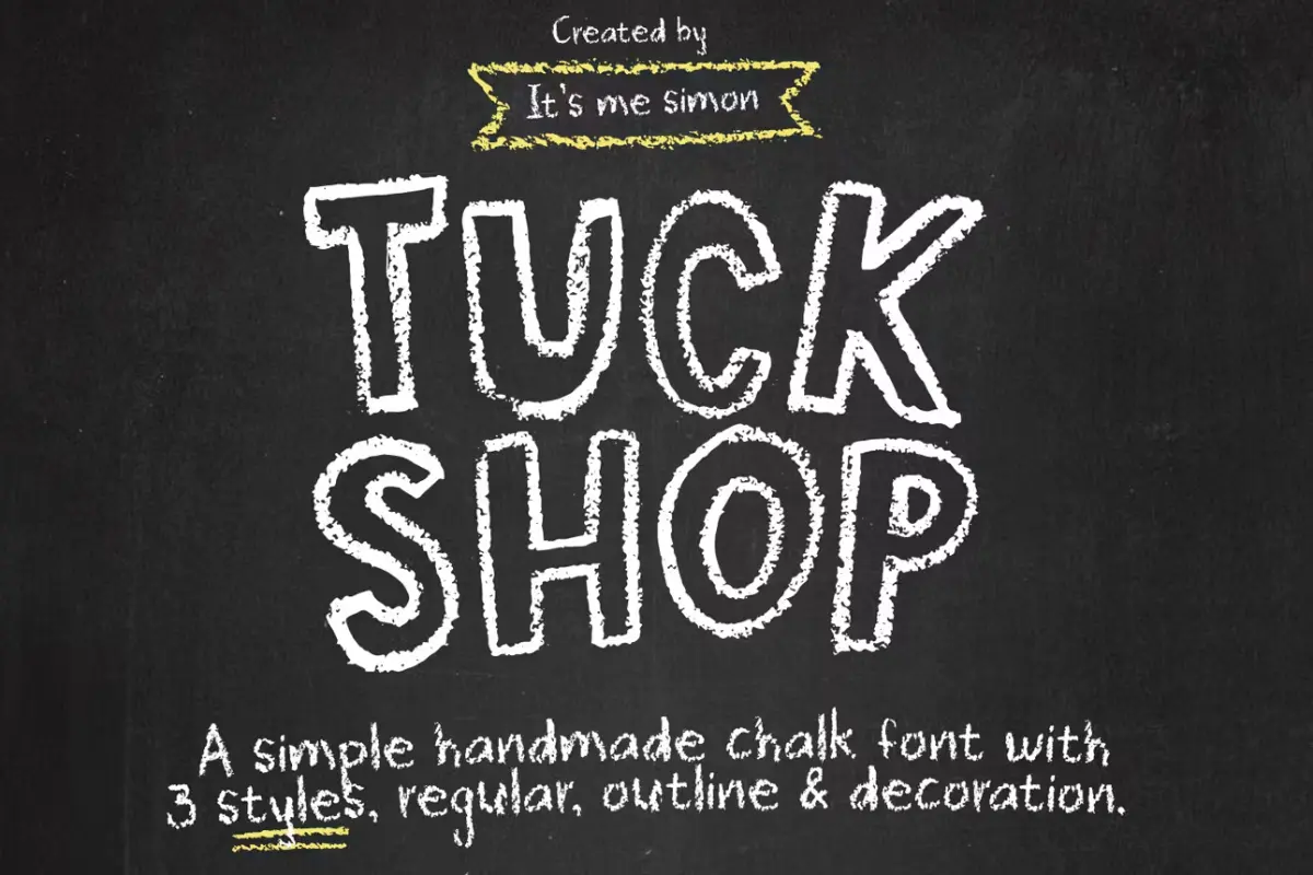Tuck Shop font
