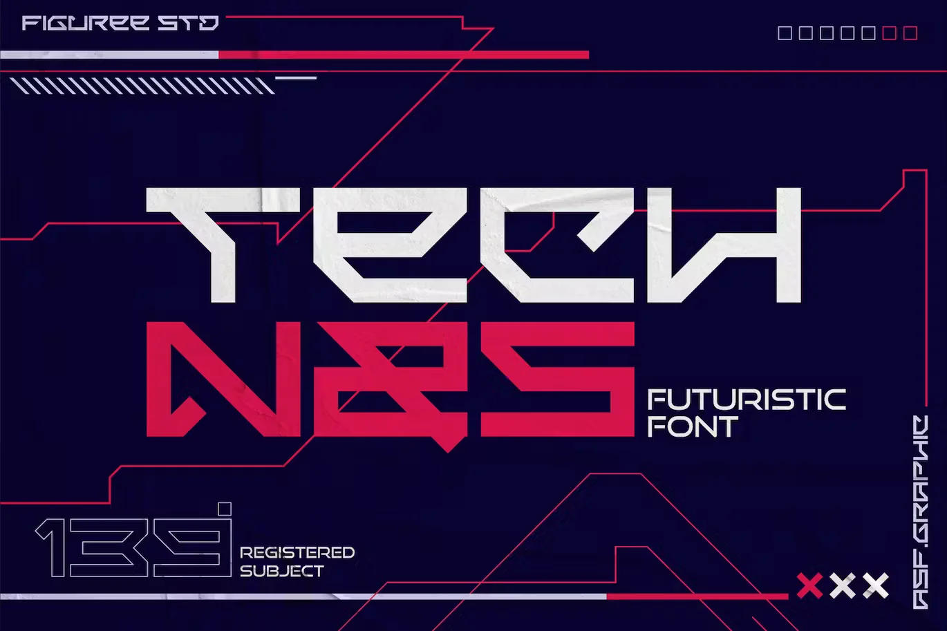 Technos - Futuristic Font