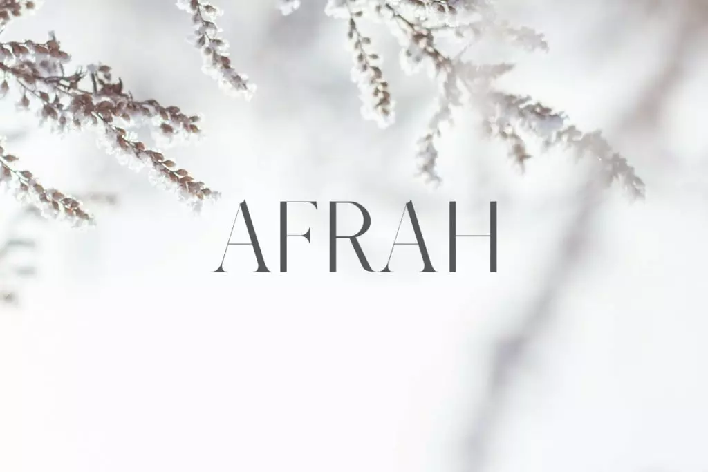 Afrah Serif Font