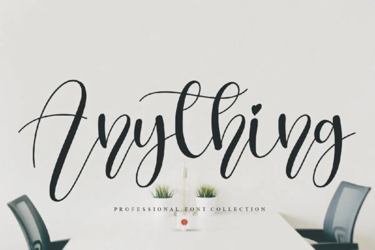 Anything Calligraphy Font
