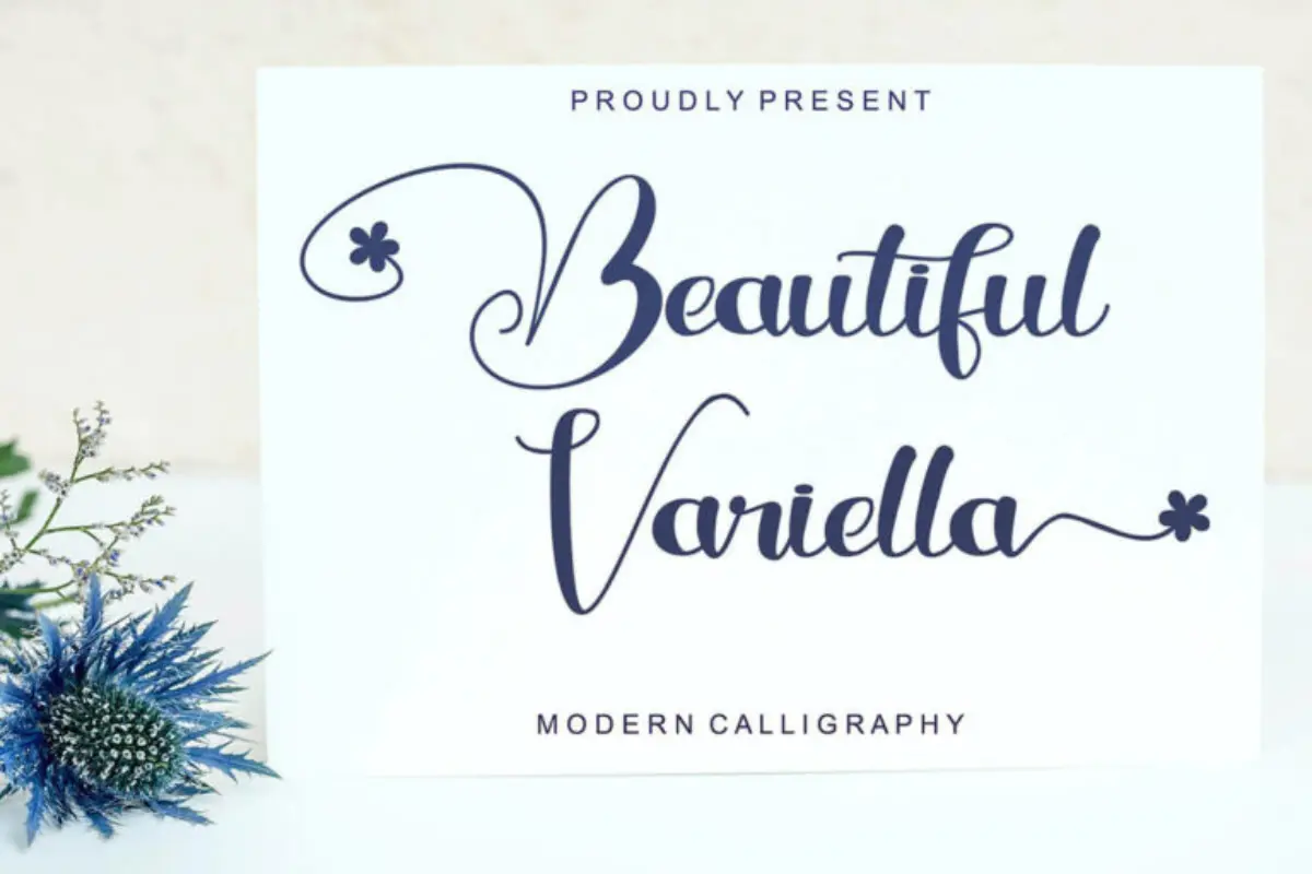 Beautiful Variella Calligraphy Font – Free Download