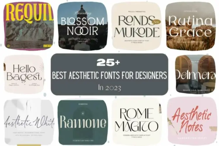 25+ Best Aesthetic Fonts For Designers in 2023
