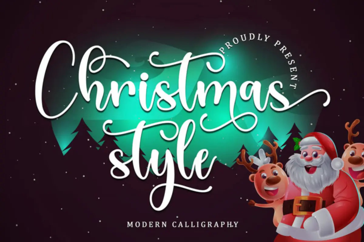 Christmas Style Calligraphy Font
