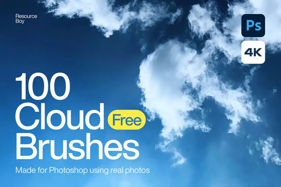 100 Free Cloud Photoshop Brushes