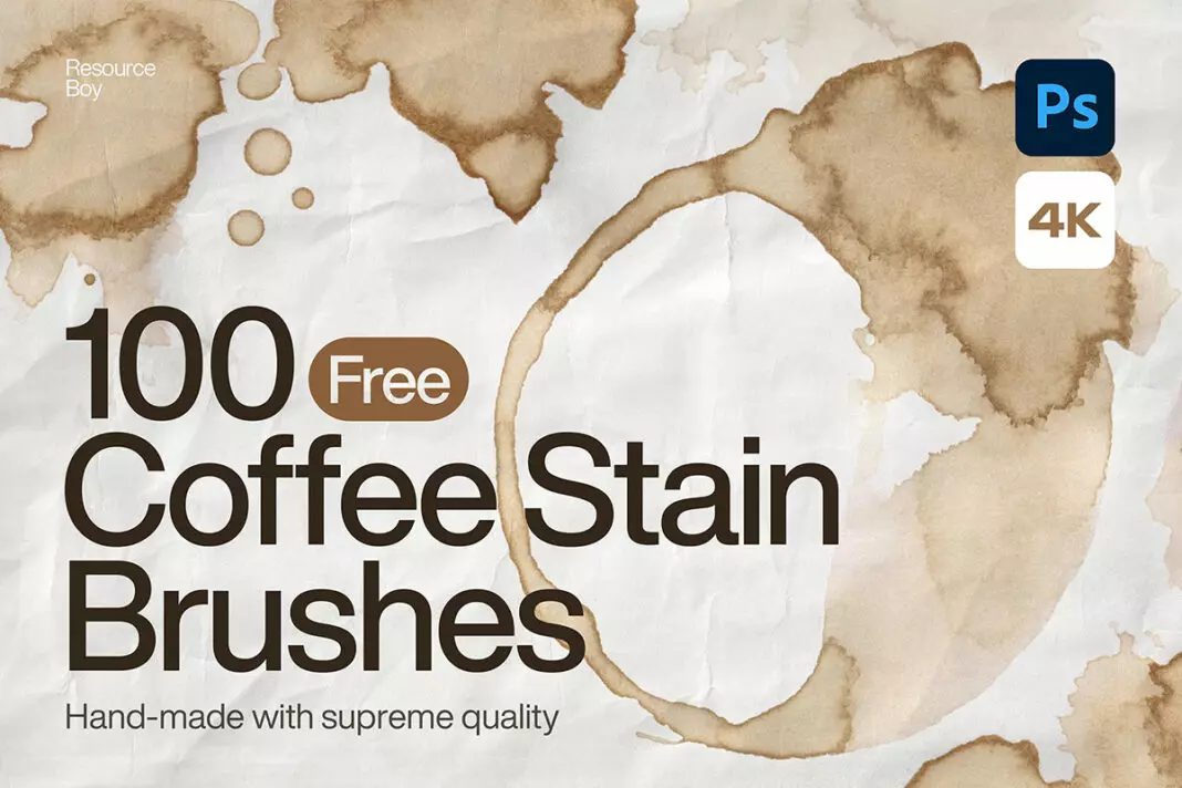 Coffee Stain Photoshop Brushes