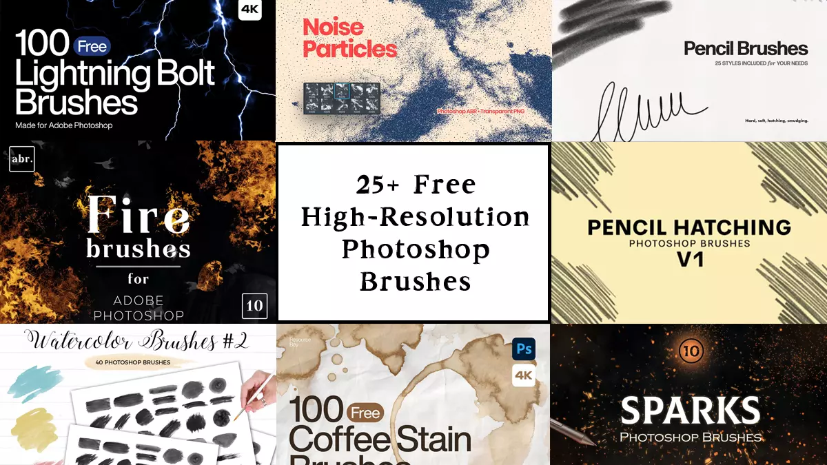 25+ Free High-Resolution Photoshop Brushes