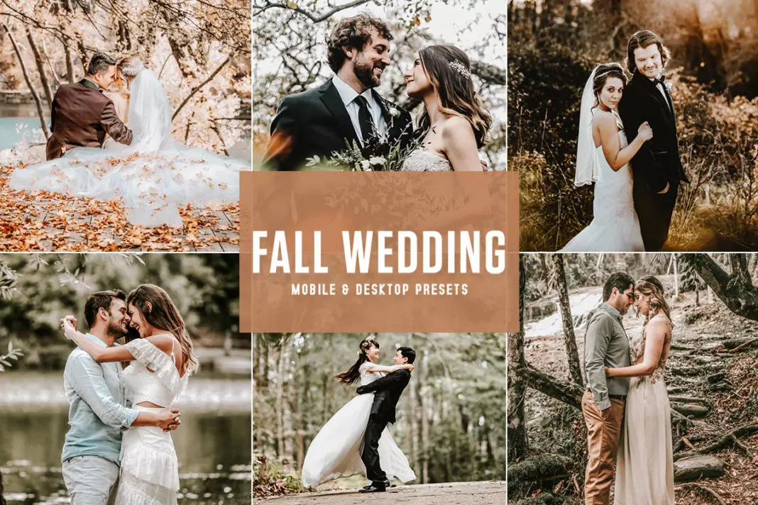 Free Fall Wedding Photoshop
