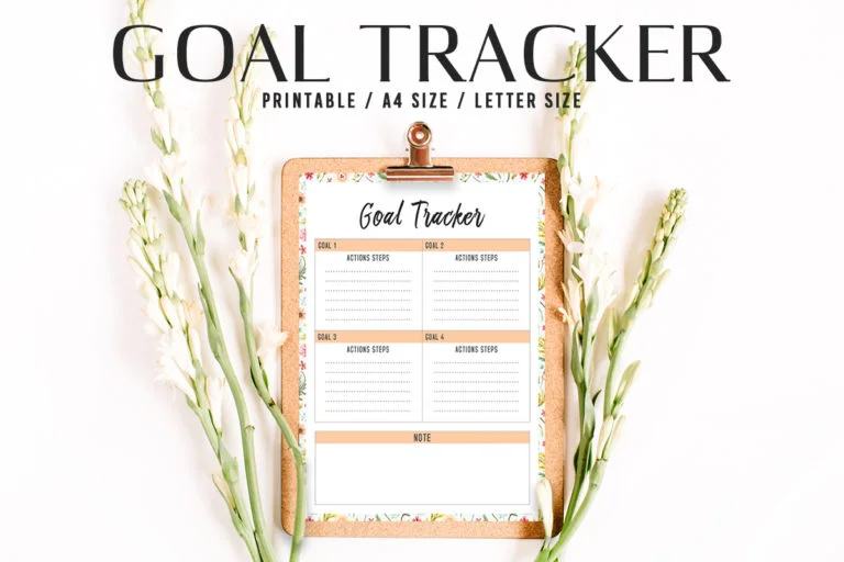 Goal Tracker Printable