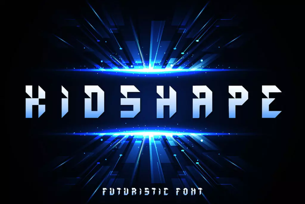 Free Kidshape Futuristic Display Font
