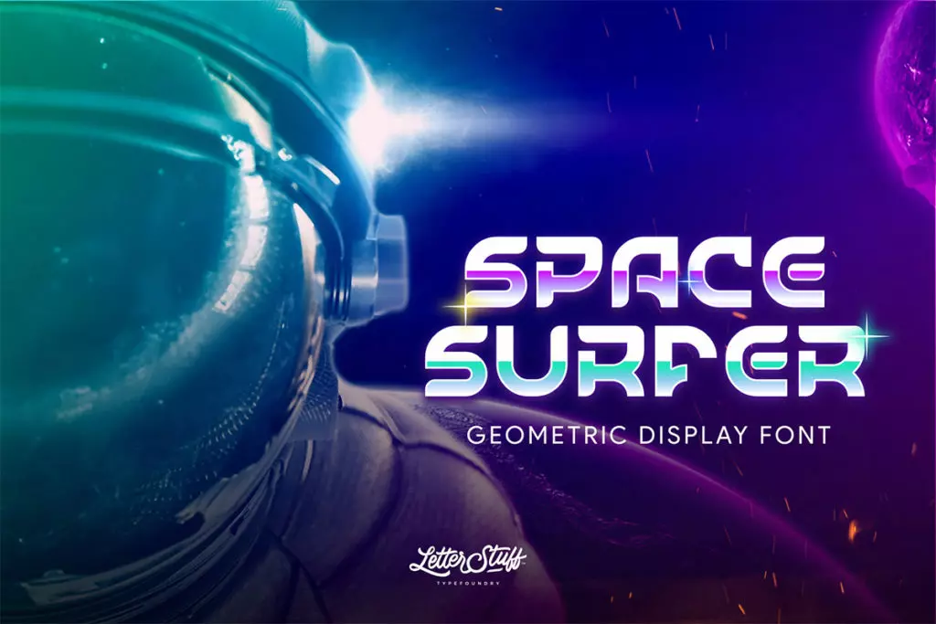 Free SpaceSurfer Display Font