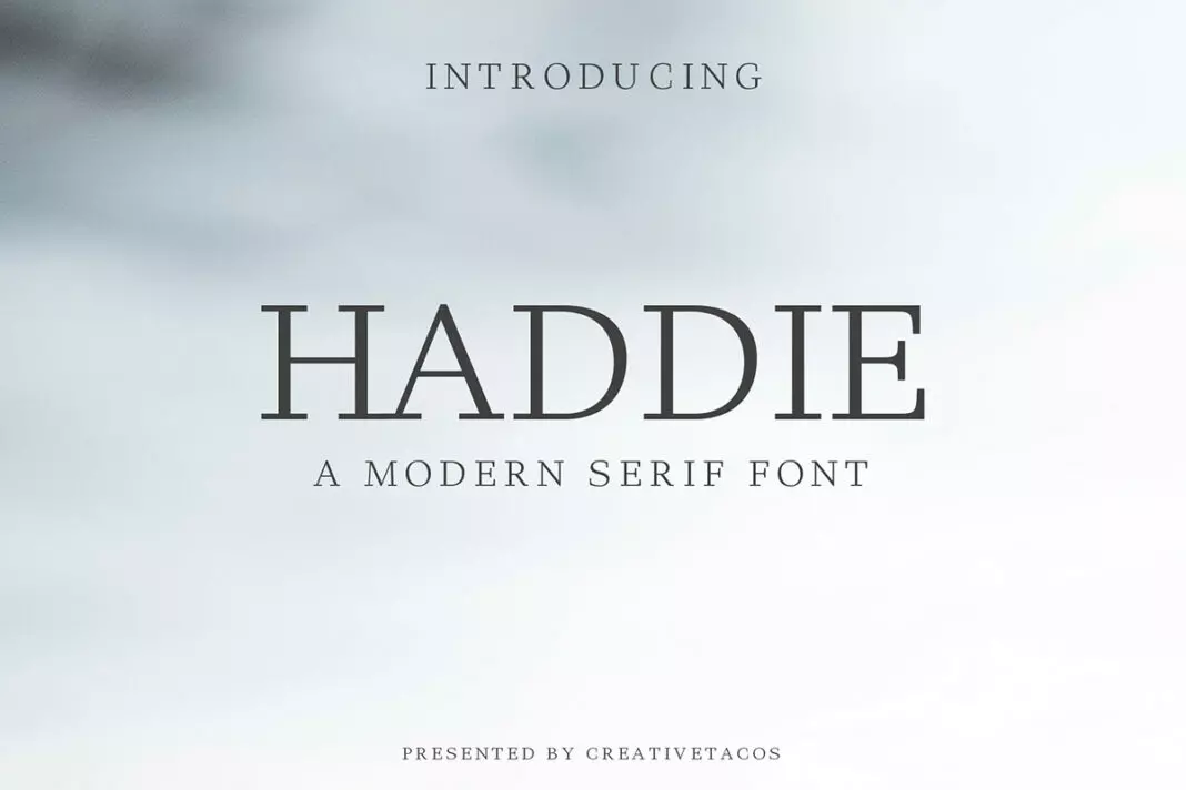 Haddie Modern Serif Font