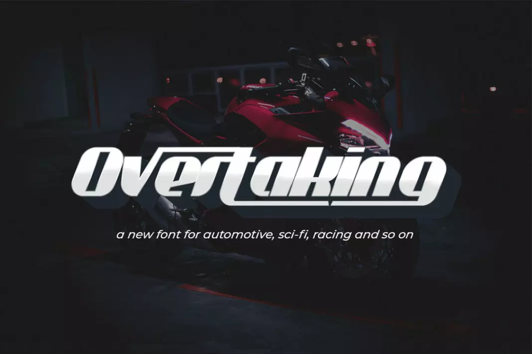 Overtaking Futuristic Font