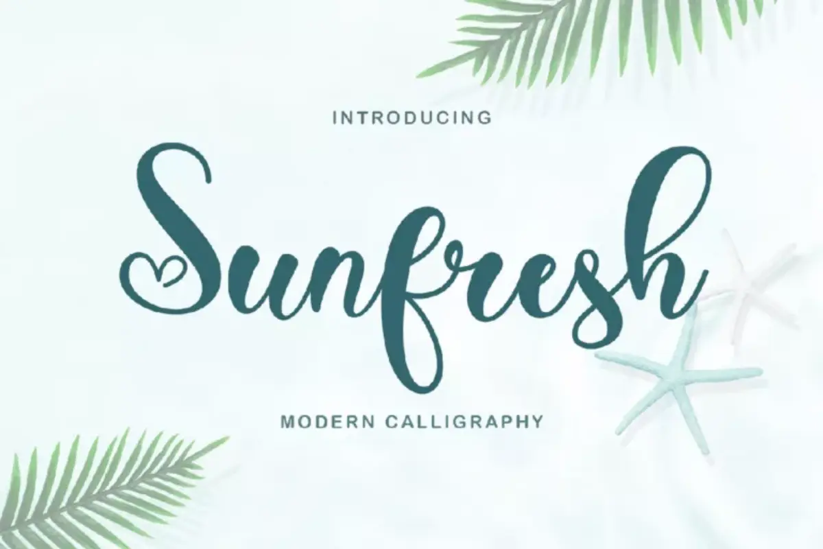 Sunfresh Calligraphy Font
