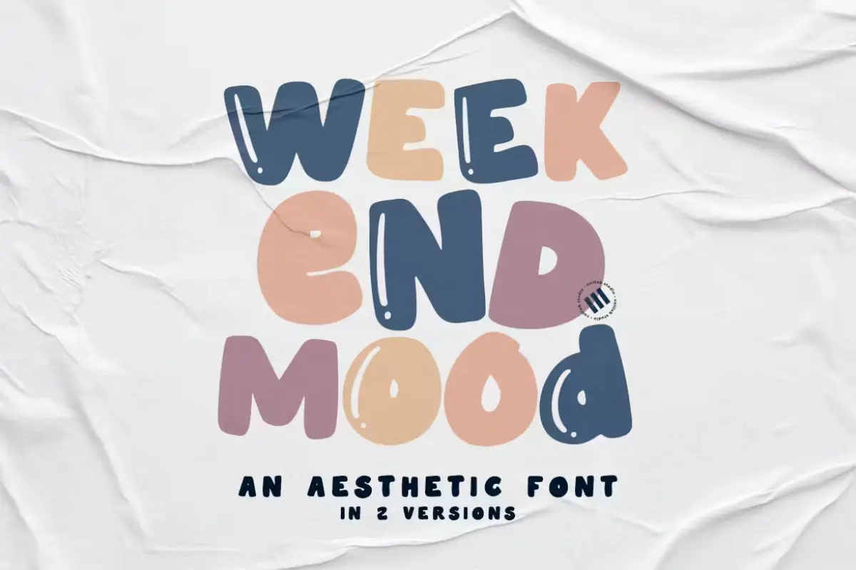 Weekend Mood - An Aesthetic Font
