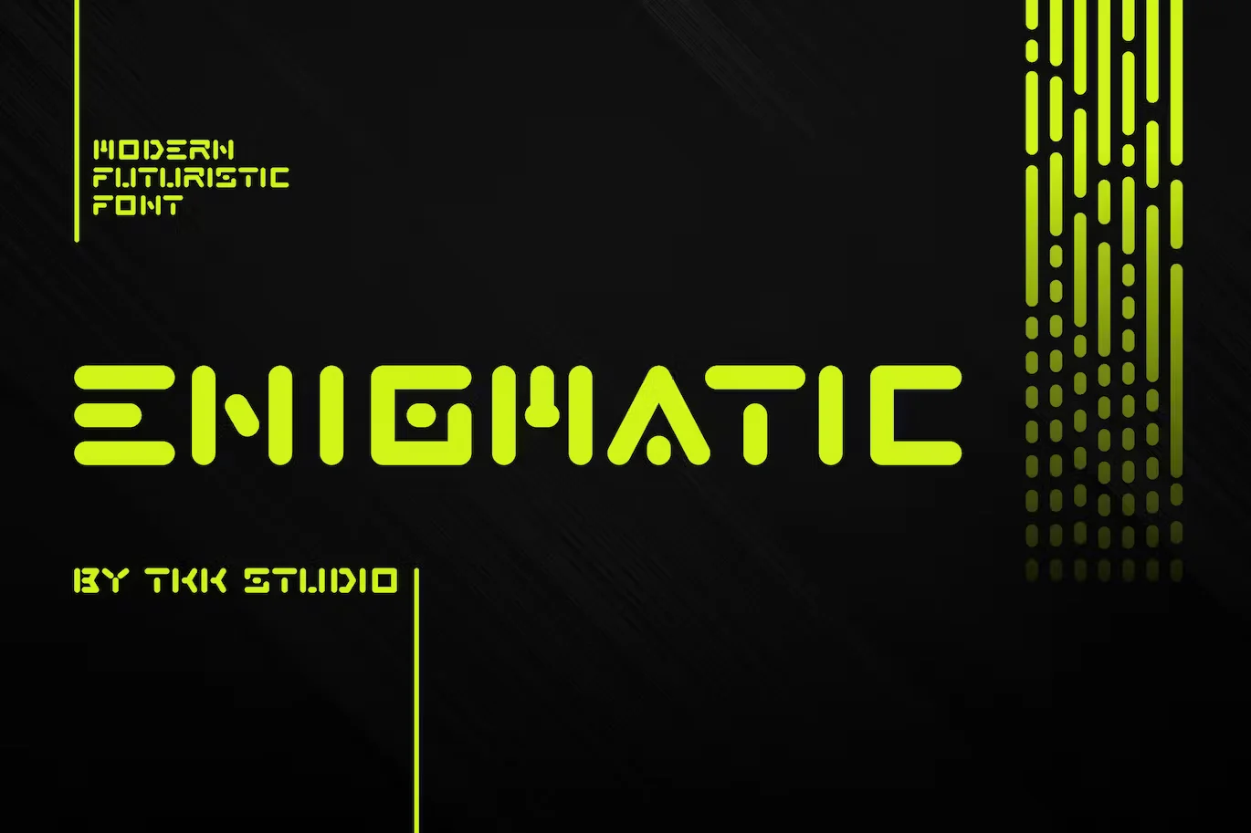 ENIGMATIC - Modern Futuristic font