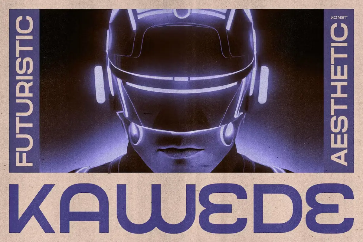 Kawede - Futuristic Aesthetic Fonts
