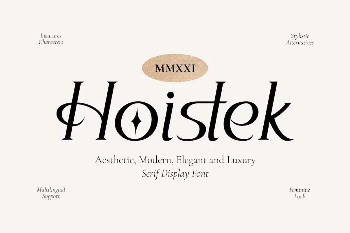 Hoistek - Aesthetic font
