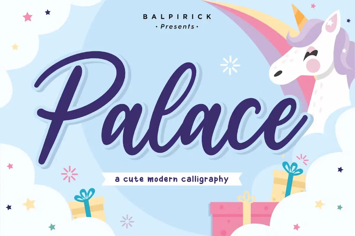 Palace Calligraphy Font
