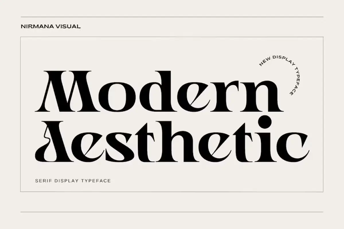 Modern Aesthetic - Modern Font
